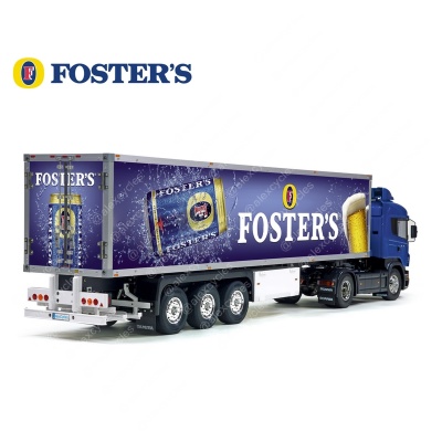 Tamiya 56319 56302 Trailer Reefer Semi Box Huge Side Foster&#039;s Australian Beer Decals Stickers Set 