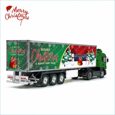 Tamiya 56319 56302 Merry CHRISTMAS and a Happy New Year Trailer Reefer Semi Box Huge Side Decals Stickers Kit 