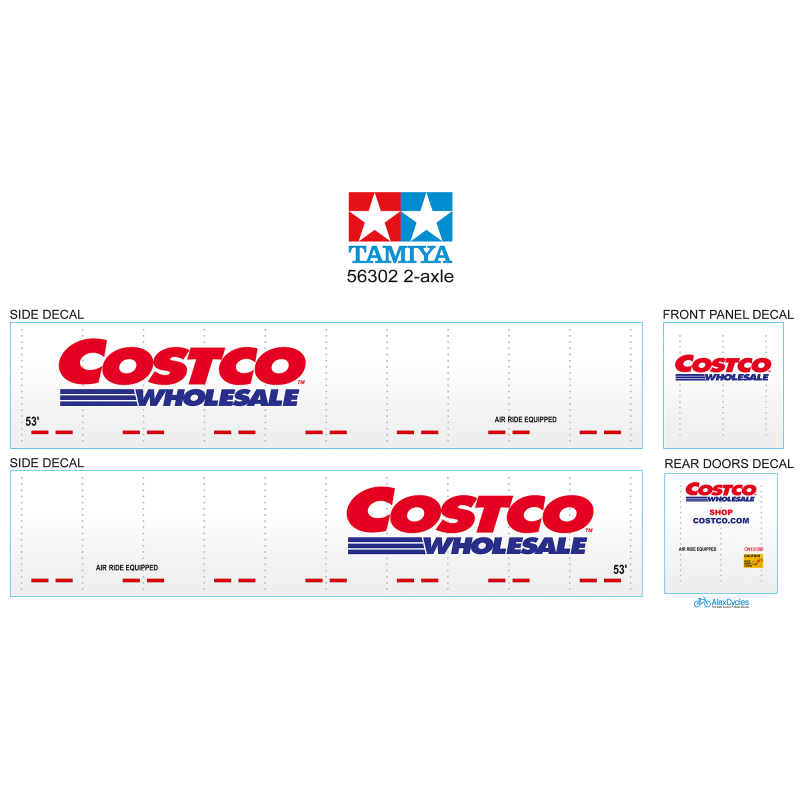 Tamiya 56319 1/14 Rimorchio Fantascienza Galassia Con Decalcomanie Laminate E Tetto