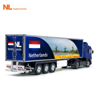 The Netherlands Flag NL Holland Tamiya 56319 56302 Reefer Semi Box Trailer Side Huge Decals Stickers Kit
