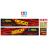 Tamiya 56319 56302 HONDA Geico Powersports Racing Team Trailer Reefer Semi Box Huge Side Stickers Decals Kit - 