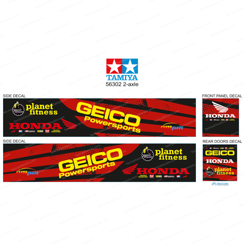 Adesivi Laterali E Tetto Per Rimorchio Tamiya 56302 1/14 Eddie Stobart – AlexCycles