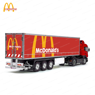 Tamiya 56319 56302 McDonald&#039;s Red Trailer Reefer Semi Box Huge Side Stickers Decals Kit 