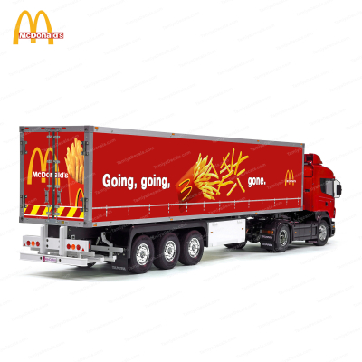 Tamiya 56319 56302 McDonald&#039;s The Best Fries Trailer Reefer Semi Box Huge Side Stickers Decals Kit 