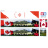The Best Country Canada Flag Tamiya 56319 56302 Patriotic Reefer Semi Box Trailer Side Huge Decals Stickers Set - 