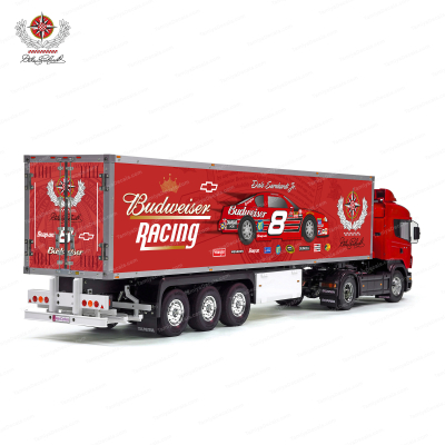 Tamiya 56319 56302 Nascar Dale Earnhardt Budweiser Racing Trailer Reefer Semi Box Huge Side Stickers Decals Kit 