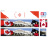 Patriotic CANADA Flag Tamiya 56319 56302 Reefer Semi Box Trailer Side Huge Decals Stickers Kit - 