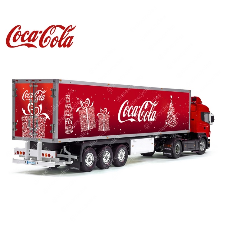 Tamiya 56319 56302 Coca-Cola Christmas Reefer Semi Box Trailer Big