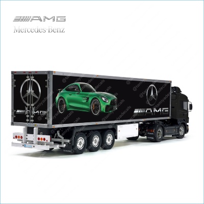 Tamiya 56319 56302 Mercedes-Benz AMG Trailer Reefer Semi Box Huge Side Stickers Decals Set 