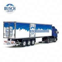 Tamiya 56319 56302 Busch Light Beer Trailer Reefer Semi Box Huge Side Decals Stickers Set Buschhhhhhh