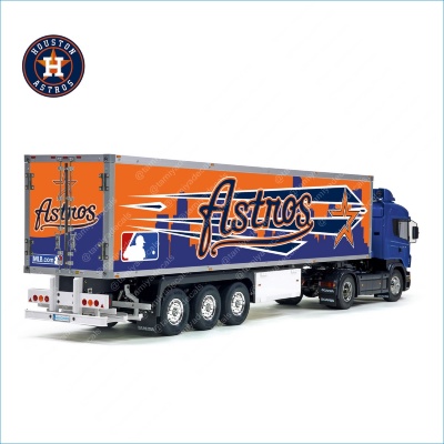 Tamiya 56319 56302 Houston Astros Baseball Trailer Reefer Semi Box Huge Side Decals Stickers Set 