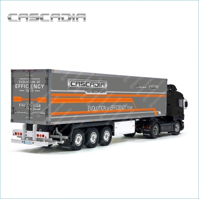 Tamiya 56319 56302 The Freightliner CASCADIA T Daimler ruck Trailer Reefer Semi Box Huge Side Decals Stickers Kit 