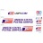 Tamiya 56319 56302 USPS USA National Post Trailer Reefer Semi Box Huge Side Decals Stickers Kit - 