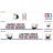 Tamiya 56319 56302 USPS USA Eagle National Post Trailer Reefer Semi Box Huge Side Decals Stickers Set - 