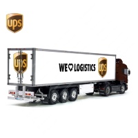 Tamiya 56319 56302 UPS Logistics USA Post Trailer Reefer Semi Box Huge Side Decals Stickers Set