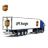 Tamiya 56319 56302 UPS Freight USA Post Trailer Reefer Semi Box Huge Side Decals Stickers Kit - 