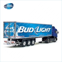 Tamiya 56319 56302 Budweiser Bud Light Beer Trailer Reefer Semi Box Huge Side Decals Stickers Kit