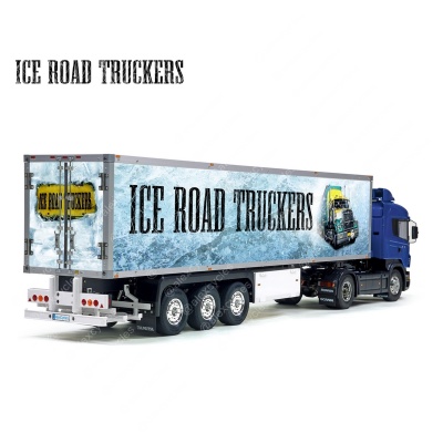 Tamiya 56319 56302 ICE ROAD Truckers Movie Trailer Reefer Semi Box Huge Side Decals Stickers Set 