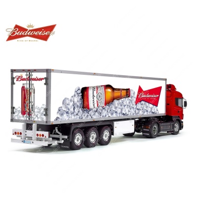 Tamiya 56319 56302 Budweiser Ice Budvar Trailer Reefer Semi Box Huge Side Decals Stickers Kit 