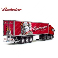 Tamiya 56319 56302 Budweiser Big Bottle Trailer Reefer Semi Box Huge Side Decals Stickers Kit