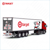 Tamiya 56319 56302 Doggy Target Corporation Trailer Reefer Semi Box Huge Side Stickers Decals Kit
