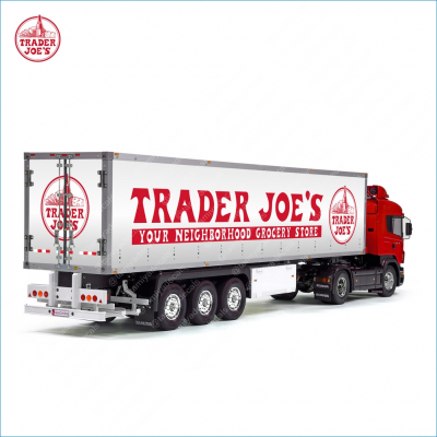 Tamiya 56319 56302 Trader Joe&#039;s American Store Trailer Reefer Semi Box Huge Side Stickers Decals Kit 