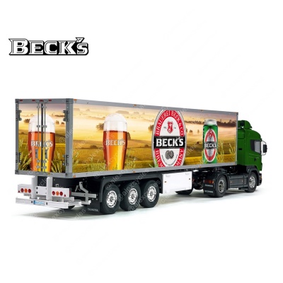 Tamiya 56319 56302 BECK&#039;S Germany Beer Trailer Reefer Semi Box Huge Side Decals Stickers Kit 