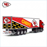 Tamiya 56319 56302 NFA Kansas City Chiefs Team Trailer Reefer Semi Box Huge Side Stickers Decals Kit