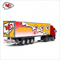 Tamiya 56319 56302 NFA Kansas City Chiefs 1998 Collectible Trailer Reefer Semi Box Huge Side Stickers Decals Kit