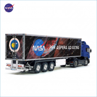 Tamiya 56319 56302 NASA AD ASTRA PER ASPERA Kennedy Space Center Trailer Reefer Semi Box Huge Side Stickers Decals Kit