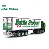 Tamiya 56319 56302 Eddie Stobart Delivering Sustainable Distribution Trailer Reefer Semi Box Huge Side Decals Stickers Set