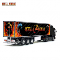 Tamiya 56319 56302 Mortal Kombat Fighting Video Game Trailer Reefer Semi Box Huge Side Stickers Decals Set