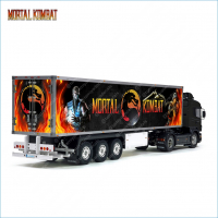 Tamiya 56319 56302 Mortal Kombat Classic Fighting Video Game Trailer Reefer Semi Box Huge Side Stickers Decals Set