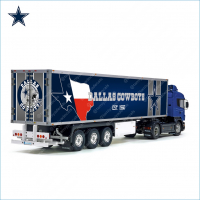 Tamiya 56319 56302 NFL Dallas Cowboys Football Team Trailer Reefer Semi Box Huge Side Stickers Decals Kit