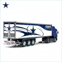 Tamiya 56319 56302 NFL Dallas Cowboys Team Ontour Trailer Reefer Semi Box Huge Side Stickers Decals Kit