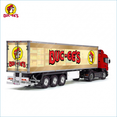 Tamiya 56319 56302 USA Buc-ee&#039;s Gas Station Trailer Reefer Semi Box Huge Side Stickers Decals Kit 