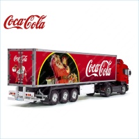 Retro Coca-Cola Christmas Tamiya 56319 56302 Reefer Semi Box Trailer Side Big Decals Stickers Set