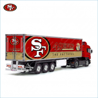 Tamiya 56319 56302 NFL San Francisco 49ers Football Team Trailer Reefer Semi Box Huge Side Stickers Decals Kit